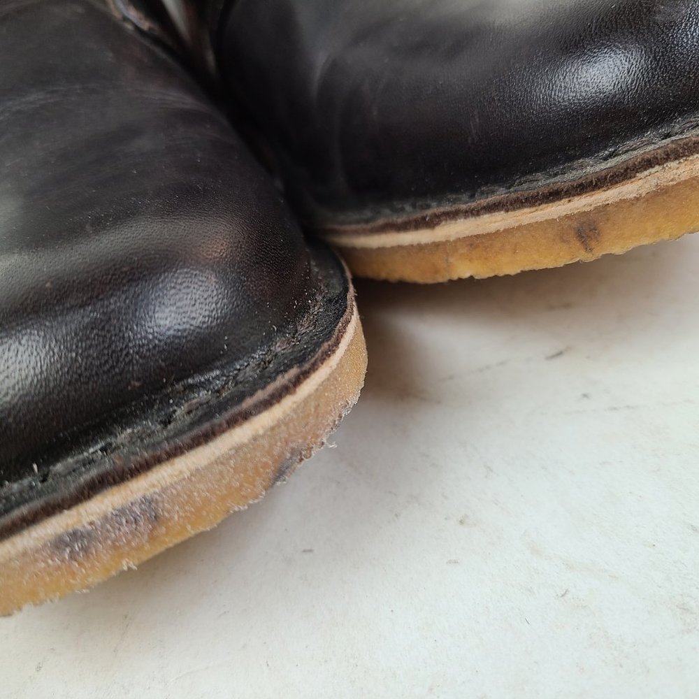 UGG Australia Leighton Chukka Black Leather Casual Mens Boots Sz 8.5 3275 - Picture 3 of 10